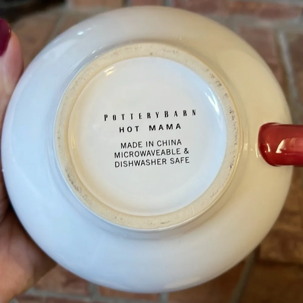 Pottery Barn Hot Mama Nesting Teapot & Teacup